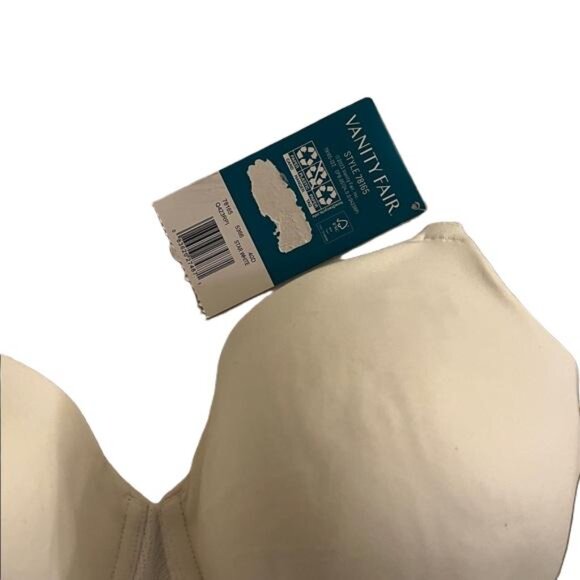 Vanity Fair‎ White Bra 78165, Size 40D - Picture 3 of 5